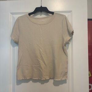 Old Navy Oatmeal Waffle Knit T Shirt